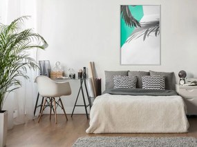 Αφίσα - Leaves or Wings? - 40x60 - Χρυσό - Χωρίς πασπαρτού