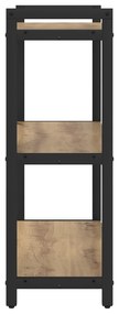 vidaXL Βιβλιοθήκη artisan δρυς 60 x 30 x 83 εκ Επεξεργασμένο ξύλο