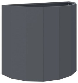 vidaXL Γλάστρα Ανθρακί 60 x 30 x 50 εκ. Ατσάλι