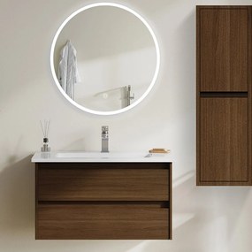 Καθρέφτης Evelyn 3MEVE060LED 60X60 White Ξύλο,Γυαλί