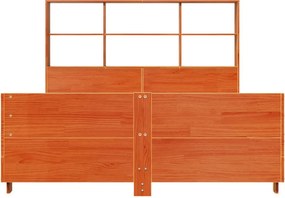 vidaXL Σκελετός Κρεβ. Χωρίς Στρώμα Καφέ Κεριού 160x200 εκ Μασίφ Πεύκο