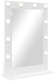vidaXL Καθρέφτης Vanity  με LED Φώτα Λευκό 70x50x18 εκ.