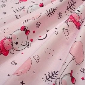 Σεντόνια Μονά (Σετ 3τμχ) Dimcol Ballerina Bear 598 Pink