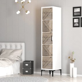 Μονοφυλλη Ντουλαπα Λευκο KUMSAL 47.5x40x201.4