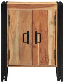 vidaXL Ντουλάπα Παπουτσιών Μαύρο 30 x 30 x 40 cm Μασίφ ξύλο ακακίας