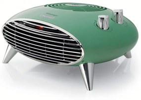 Θερμάστρα με ανεμιστήρα Ariete Vintage 2.0 8211/04, 2000W, 2 ταχύτητες, Κρύος αέρας, Θερμοστάτης, Αθόρυβη λειτουργία, Πράσινο