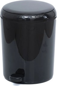 Κάδος Απορριμμάτων (Φ23x28) Rainbow Space 5lt Μαύρο 5320001
