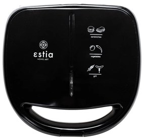 Estia 06-10041 Infinity Τοστιέρα με Αποσπώμενες Πλάκες για 2 Τοστ 850W, Μαύρη