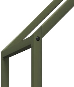Ράφι για καυσόξυλα 60x25x90 εκ. Ατσάλι ψυχρής έλασης - Πράσινο
