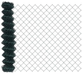 Φράχτης αλυσίδας Πράσινο 10 x 1.4 μ Ατσάλι