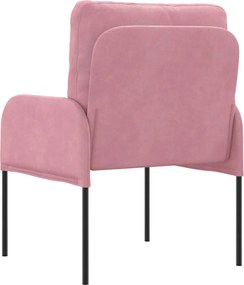 vidaXL Καναπέδες με μαξιλάρι 55cm Ροζ Κόντρα πλακέ