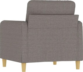 vidaXL Πολυθρόνα Taupe 60 εκ. Υφασμάτινη