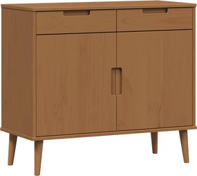 vidaXL Πλαϊνό γραφείο MOLDE Καραμέλα 90 x 40 x 80 εκ