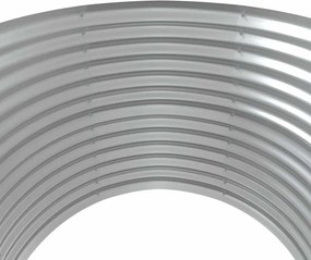 vidaXL Ζαρντινιέρα Ασημί 100x100x68 εκ. Γαλβανισμένος χάλυβας