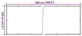 ΠΕΡΙΦΡΑΞΗ ΚΗΠΟΥ ΠΡΟΣΤΑΤΕΥΤΙΚΗ ΑΝΘΡΑΚΙ 500X120 ΕΚ. ΑΠΟ PVC 4005486