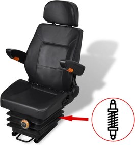 vidaXL Κάθισμα Τρακτέρ με Ανάρτηση