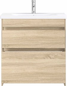 vidaXL Σετ Επίπλων Μπάνιου Sonoma Δρυς 81 x 40 x 84,5 εκ