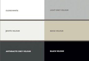 King SPA 2,40 x 1,90 - HYDRO, Velour Black