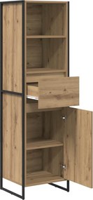 vidaXL Βιβλιοθήκη Artisan Δρυς 43 x 36 x 150.5 εκ Επεξεργασμένο Ξύλο