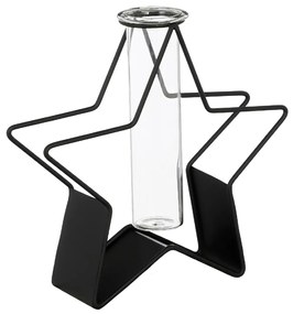 Χριστουγεννιάτικο Κηροπήγιο (19.5x5.5x19) Edelman Flower Black 1159559