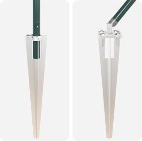 vidaXL Στύλος Περιφράξεων 52 pcs Γκρι 3,2 x 3,2 x 120 εκ