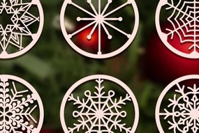 Σετ των 2 Intra απο ξύλο plywood 3mm-4mm πάχος - Σουβέρ Laser Cut Δίασταση 30x20 cm INTRAFABR-65995873