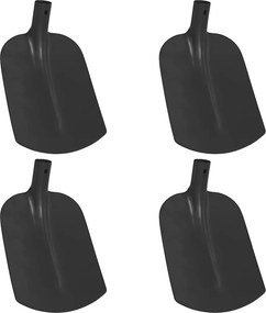 vidaXL Κεφάλι Φτυαριού 4 pcs Μαύρο 34,5 x 24 εκ.