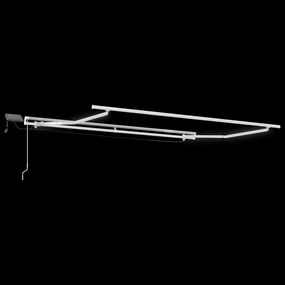 vidaXL Χειροκίνητη τέντα με ηλιακό LED 3 x 2,5 m