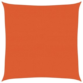 vidaXL Πανί Σκίασης Τετράγωνο Πορτοκαλί 4 x 4 μ. 160 γρ./μ² από HDPE