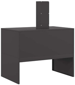 vidaXL Φωτιά Μαύρο 80 x 50 x 96 εκ. Κρύα έλαση από χάλυβα