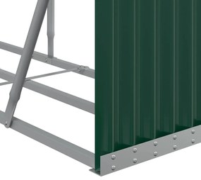 vidaXL Ξυλοθήκη Πράσινη 234 x 45 x 100 εκ. από Γαλβανισμένο Ατσάλι