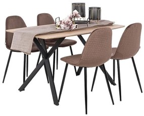 Καρέκλα Τραπεζαρίας 274 Fylliana Καφέ 45x50x88εκ. 4αδα 45x50x88 εκ.