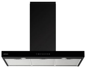 Pyramis Agilo Απορροφητήρας Καμινάδα 90cm Μαύρος