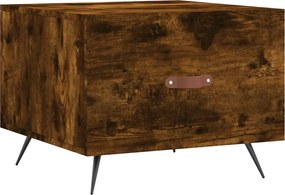 vidaXL Τραπεζάκι Σαλονιού Καπνιστή Δρυς 50x50x40 εκ. Επεξεργασμ. Ξύλο
