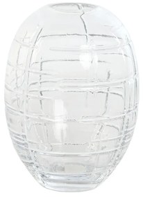 Βάζο Home ESPRIT Διαφανές Κρυστάλλινο Σύγχρονη 12 x 12 x 17 cm