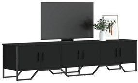 vidaXL Έπιπλο Τηλεόρασης Μαύρο 180x34x41 εκ. από Επεξεργ. Ξύλο