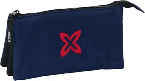 Τριπλή Κασετίνα Munich Basic Ναυτικό Μπλε 22 x 12 x 3 cm