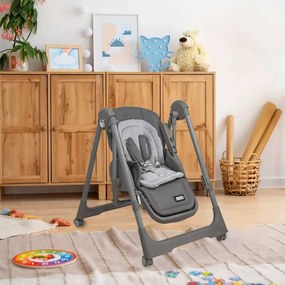 Καρεκλάκι Φαγητού Φαγητού-Κούνια Bebe Stars Nuovo 2σε1 Grey 867-186 Bebe Stars