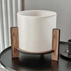 Φωτιστικό Επιτραπέζιο Pine 666PTR1803 Φ14x20cm 1xE27 40W Walnut Opviq
