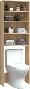 vidaXL Ντουλάπι Πλυντηρίου Sonoma Δρυς 64 x 24 x 190 εκ.
