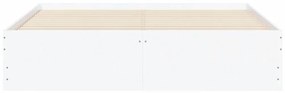 vidaXL Πλαίσιο Κρεβατιού με Συρτάρια Χωρίς Στρώμα Λευκό 140x200 εκ.