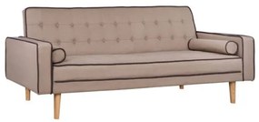 ΚΑΝΑΠΕΣ ΚΡΕΒΑΤΙ SALVADOR HM3150.02 ΜΠΕΖ ΜΕ 2 ΠΛΑΙΝΑ ΜΑΞΙΛΑΡΙΑ 224X88X84Y εκ.