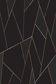 Χαλί Exfab321 593HFT1883 Black-Gold Conceptum Hypnose 100X200cm