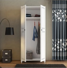 Stewehome Ντουλάπα με 2 πόρτες και κρεμάστρα 79x45x45 cm