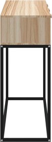 vidaXL Τραπέζι Κονσόλα 105x30x75 εκ. από Επεξεργασμένο Ξύλο και Σίδερο