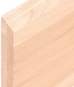 vidaXL Ράφι Τοίχου 120x50x(2-4) εκ. από Ακατέργαστο Μασίφ Ξύλο Δρυός