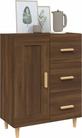 vidaXL Ντουλάπι Καφέ Δρυς 69,5 x 34 x 90 εκ. από Επεξεργασμένο Ξύλο