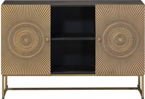vidaXL Πλαϊνό γραφείο Ορείχαλκος 105 x 30 x 70 εκ