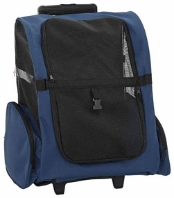 vidaXL Καρότσι Κατοικίδιων 3 σε 1 Μπλε 48x32x57 εκ. από Ύφασμα Oxford