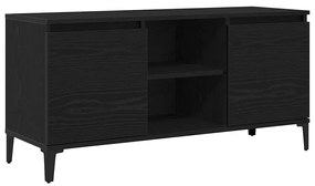 vidaXL Ντουλάπι TV Μαύρο 102 x 35 x 50 εκ. Επεξεργασμένο ξύλο